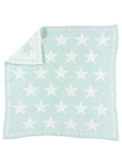 Barefoot Dreams Cozychic Dream Receiving Blanket aqua-stars promotes soothing baby sleep rituals