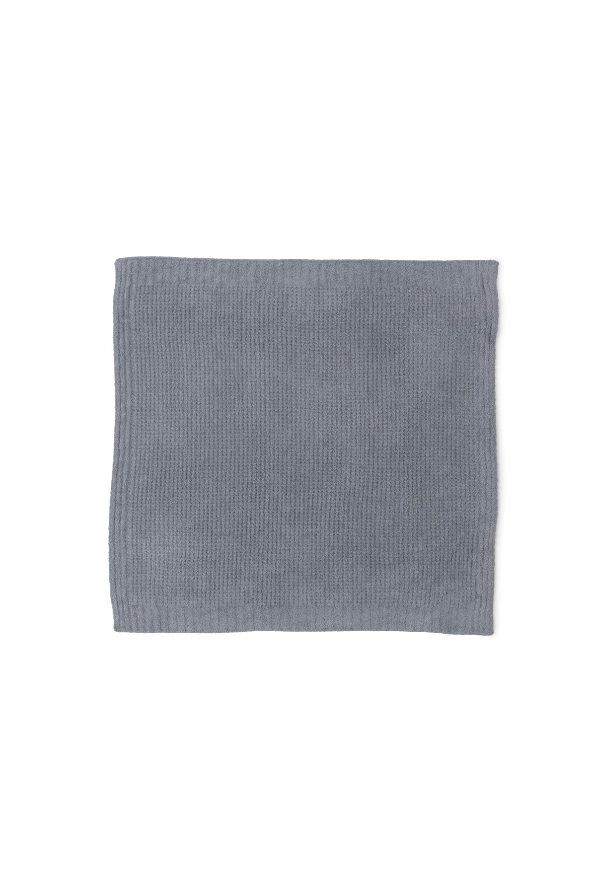 Barefoot Dreams CozyChic Lite Waffle Blanket Moonbean close-up showing plush waffle texture for gentle baby skin.