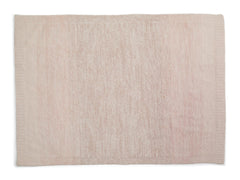 Barefoot Dreams CozyChic Ombre stroller blanket border detail emphasizes ribbed edge and durability