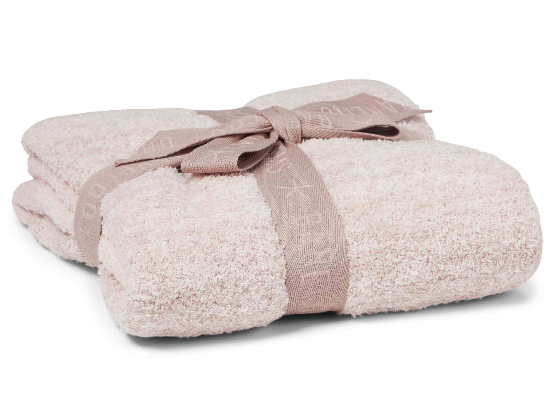 Barefoot Dreams CozyChic Ombre stroller blanket front view shows soft warmth for outings
