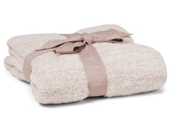 Barefoot Dreams CozyChic Ombre stroller blanket front view shows soft warmth for outings