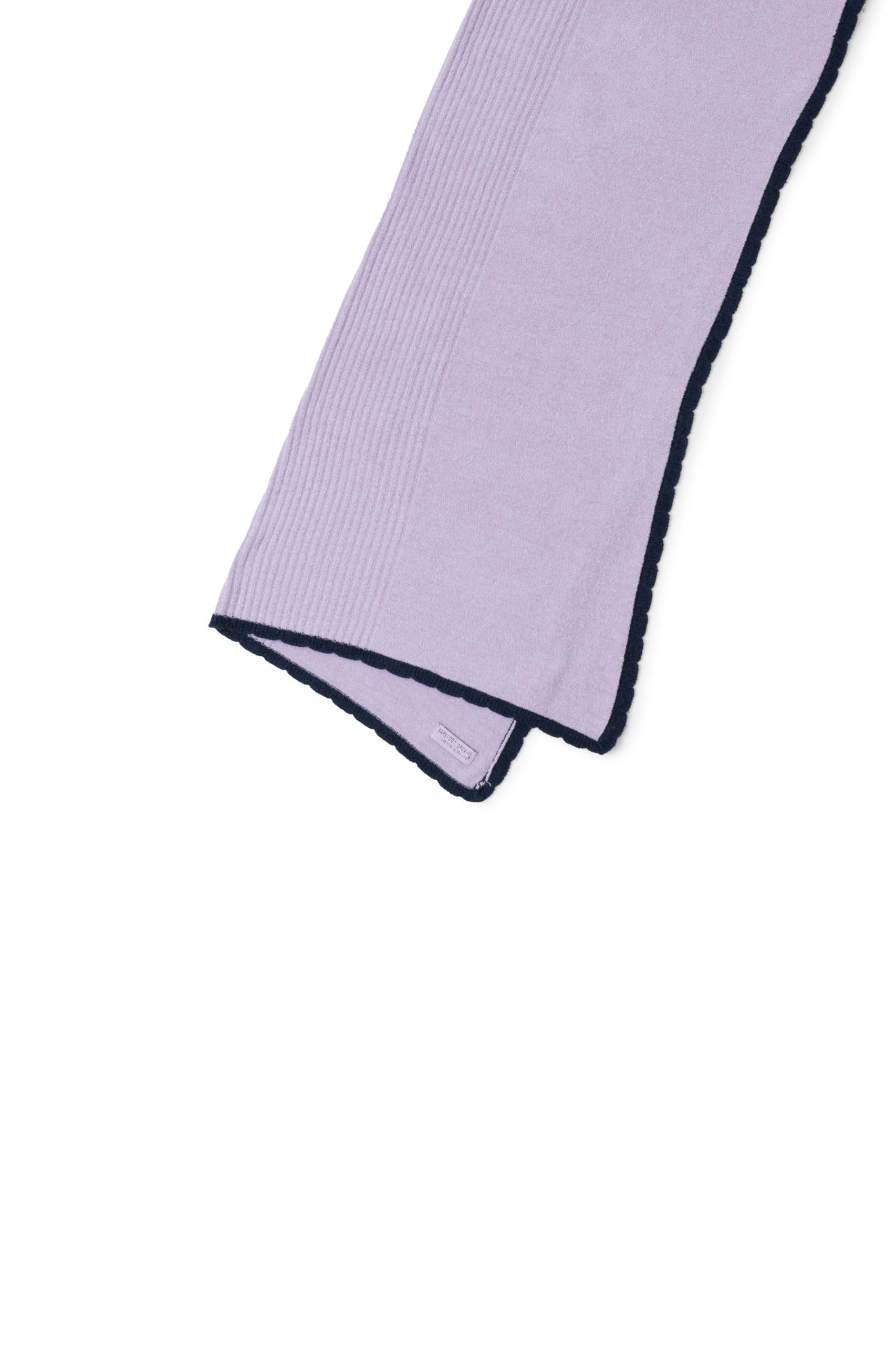 Barefoot Dreams CozyChic Ultra Lite Rib Texture Stroller Blanket demonstrates lightweight warmth and breathable comfort.