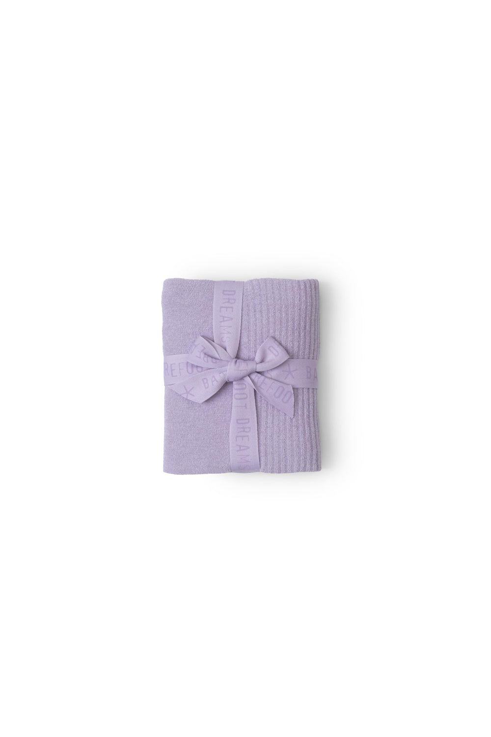 Barefoot Dreams CozyChic Ultra Lite Scallop Stroller Blanket close-up highlights soft fabric and decorative scallop border.