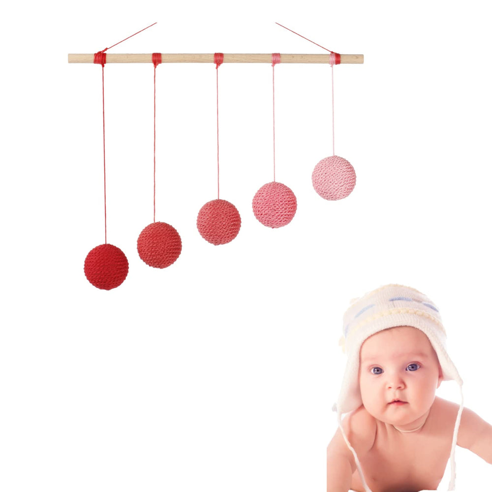 Barley Zone Octahedron mobile; bold primary colors aid color discrimination in weeks 5-8.