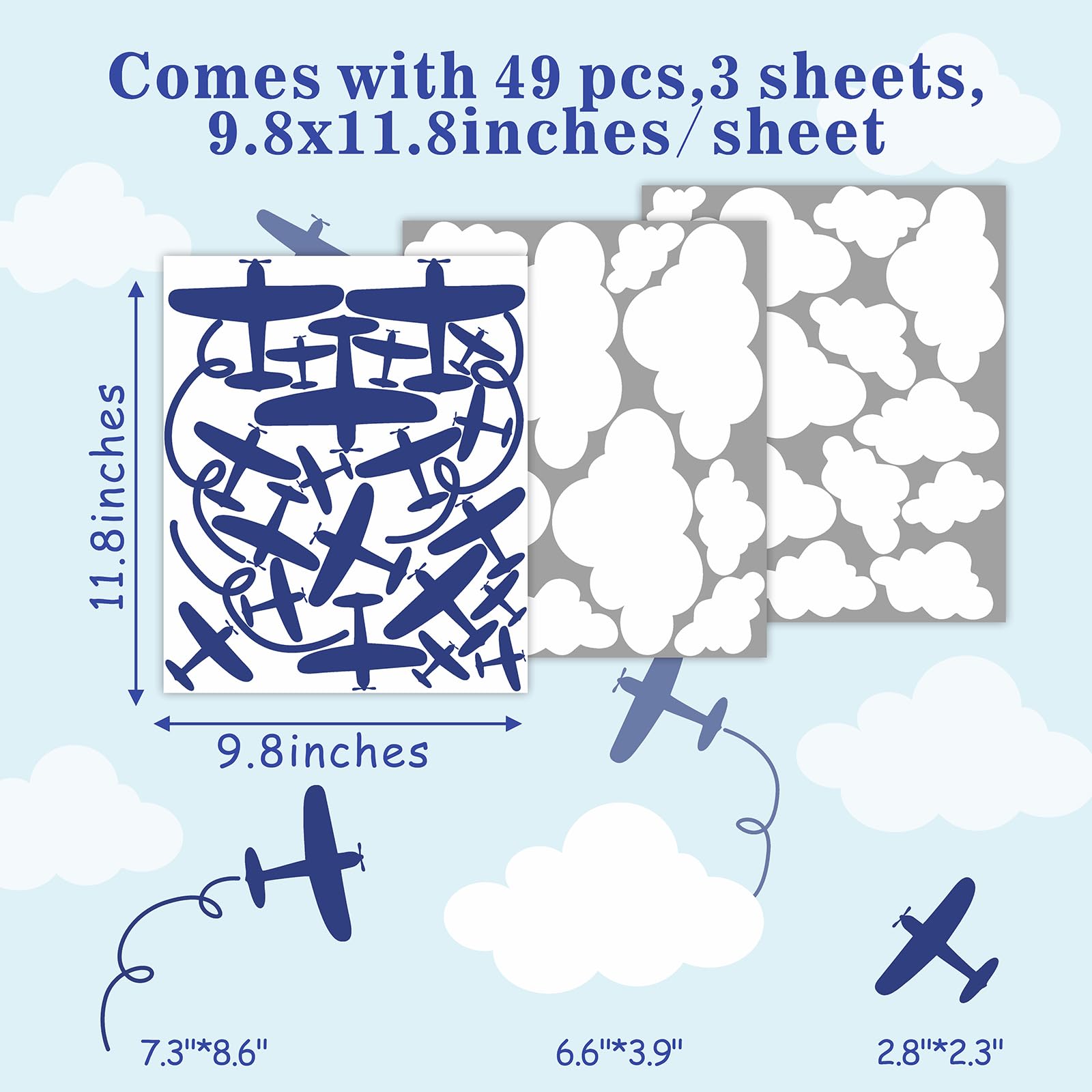 Barri Design Airplane Wall Stickers playroom scene invites exploration and creativity