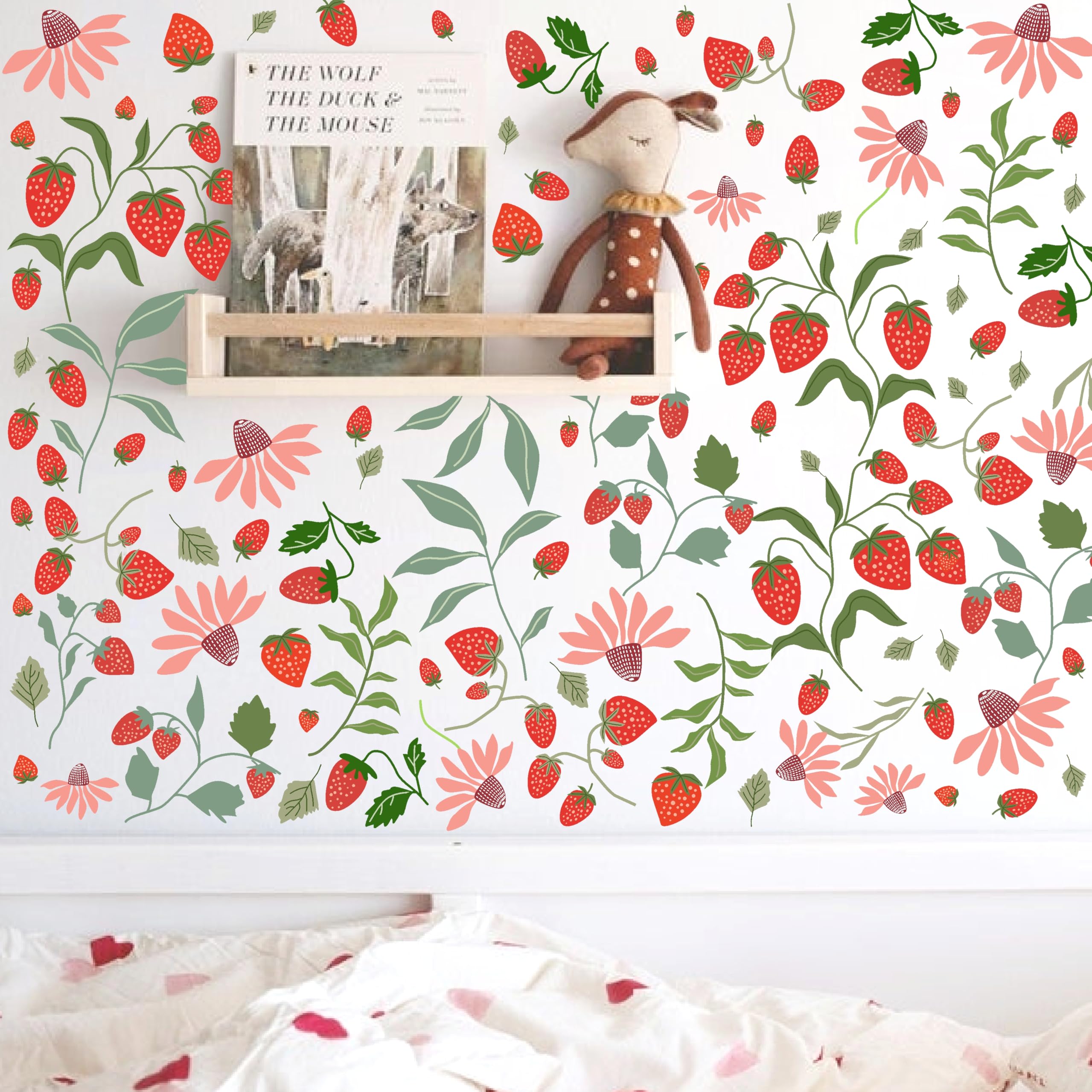 Barri Design Berry Fruit wall stickers strawberry decal brightens nursery walls with playful charm.