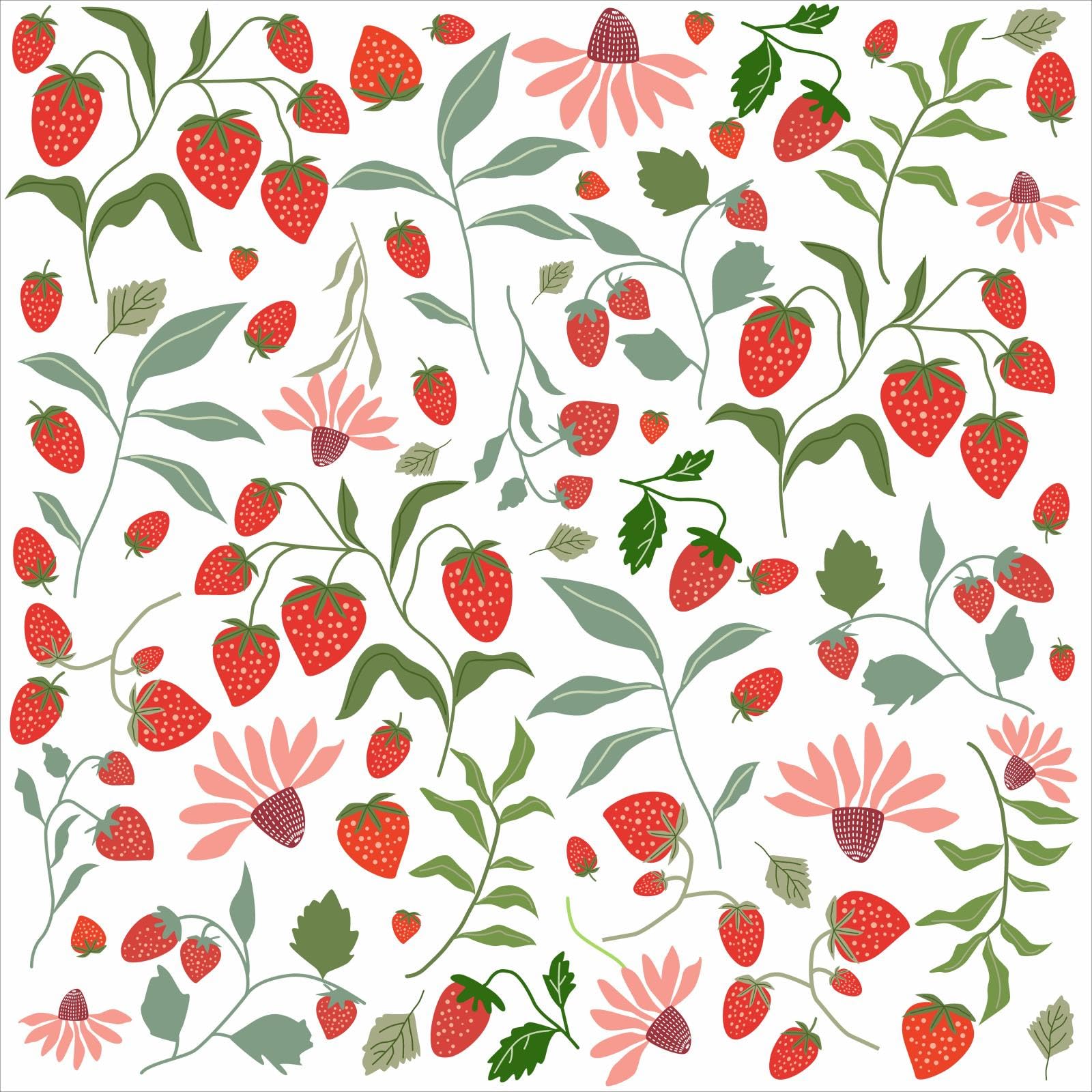 Barri Design Classroom or kindergarten decor berries brighten walls without commitment.