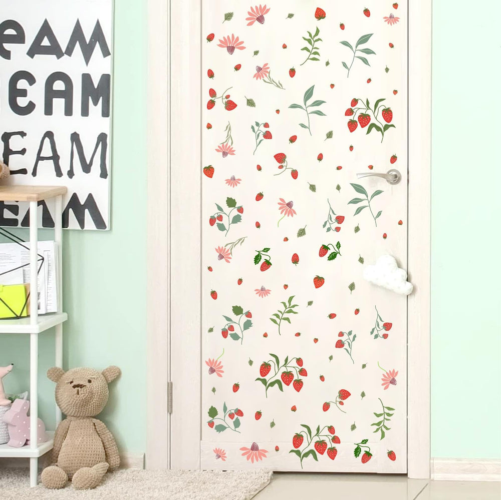 Barri Design Kids Playroom wall sticker set inspires bright, fruit-themed imagination.