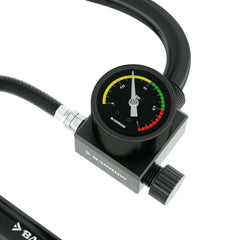 Barrow Manual Air Tightness Tester dial closeup highlighting precision readings