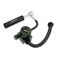 Barrow Manual Air Tightness Tester side view showing portable field design