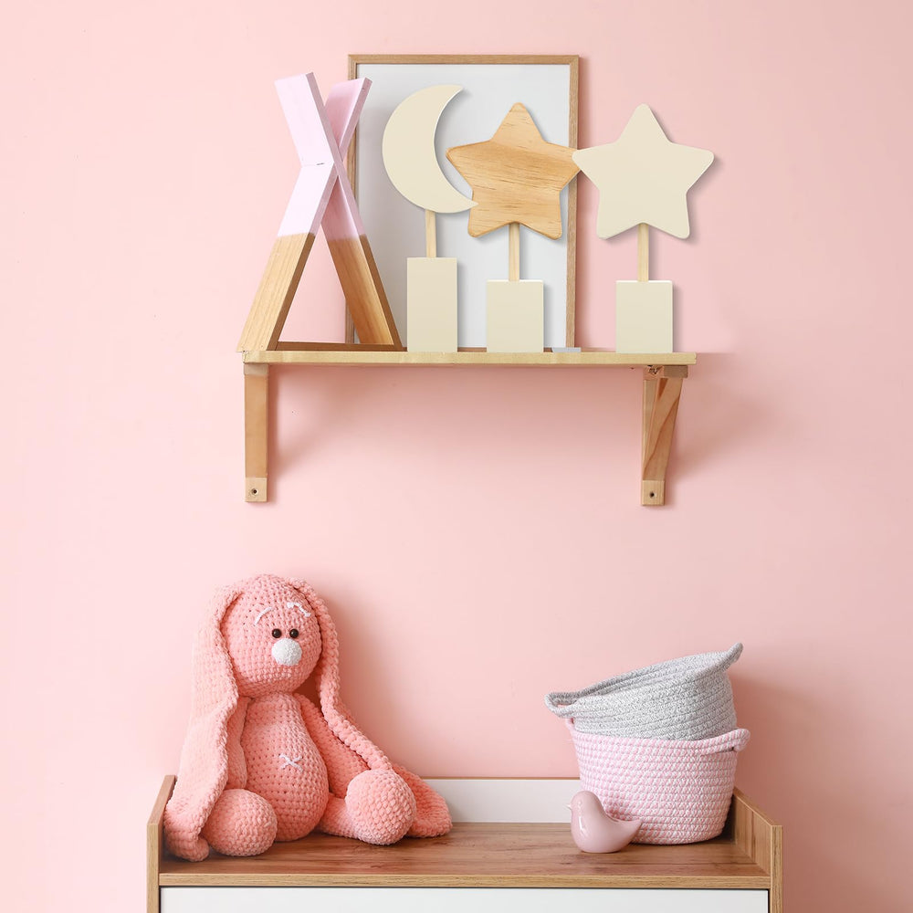Barydat boho nursery decor set showcased on a shelf