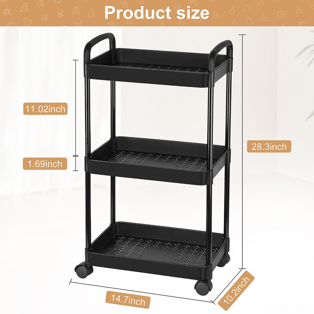 Barydat diaper cart with rolling wheels enables smooth, one-handed repositioning.