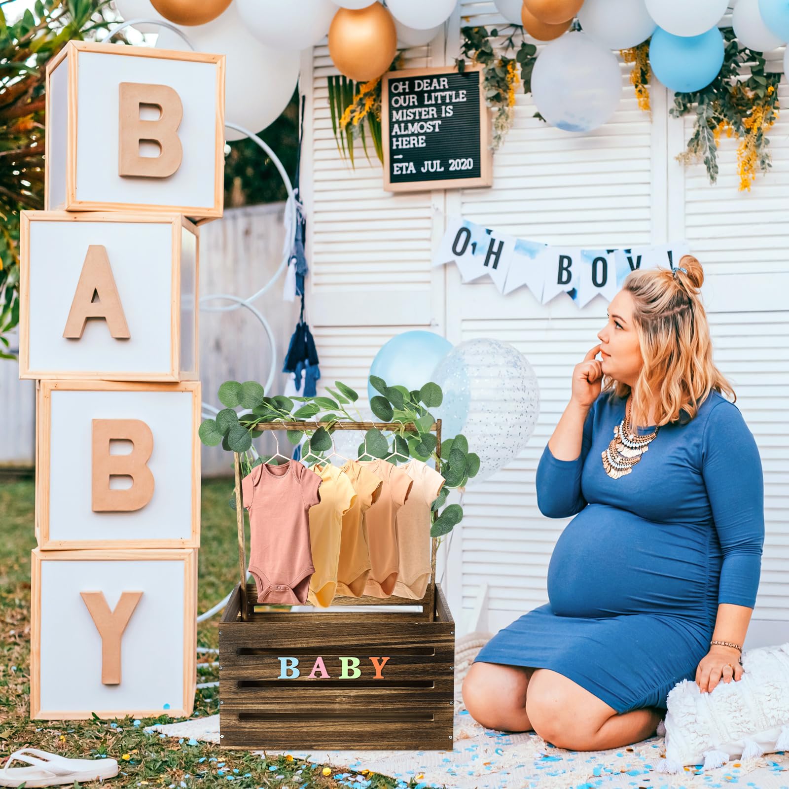 Barydat durable wooden crate material emphasizes long-lasting quality for baby shower use