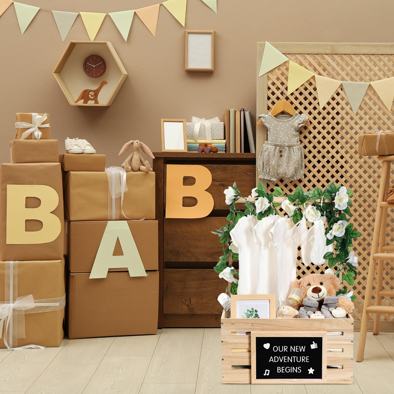 Barydat gift-ready baby shower decor ideal for pregnancy announcements.