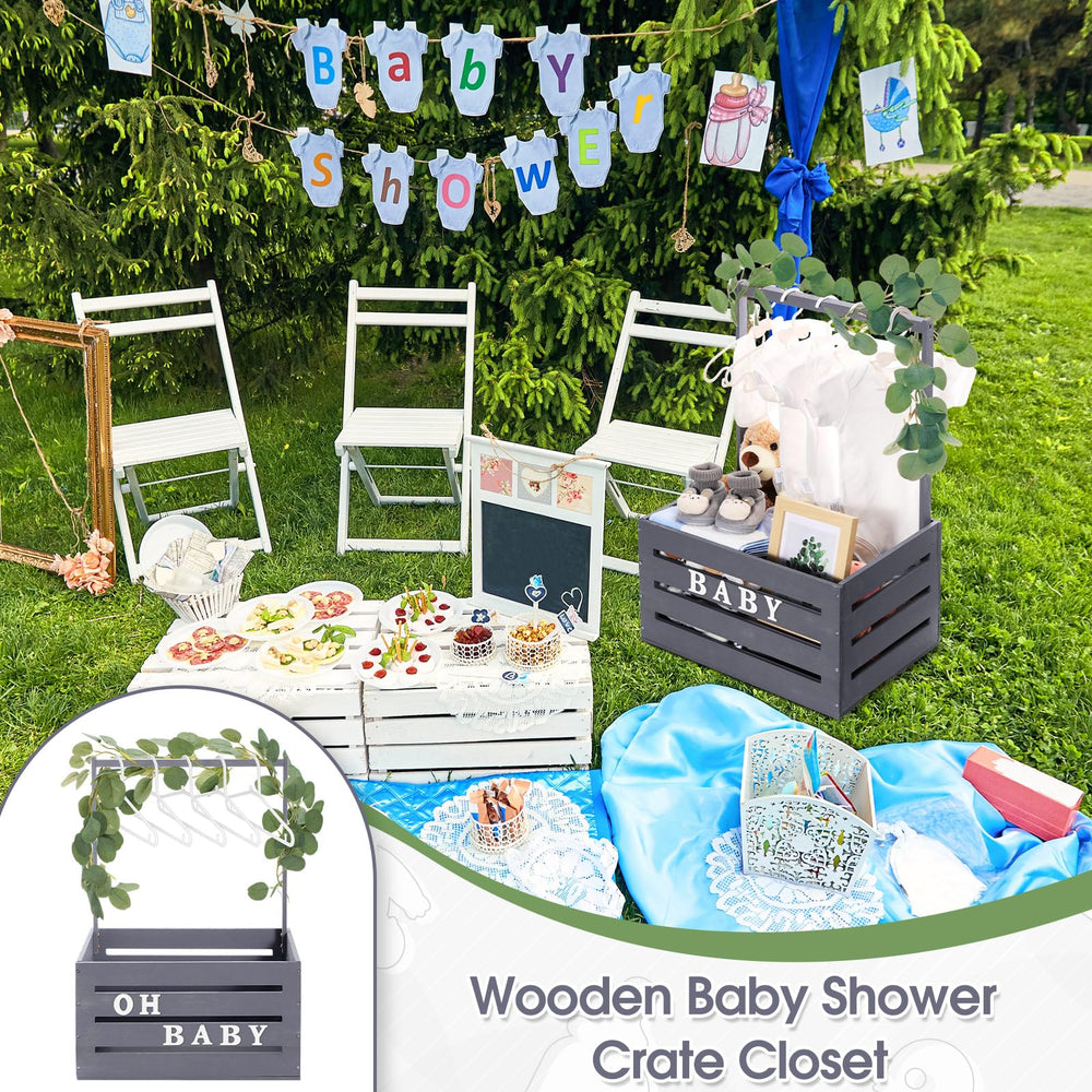 Barydat newborn gift basket display idea for showers or housewarming