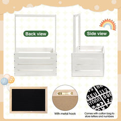 Barydat rose garland crate adds rustic charm