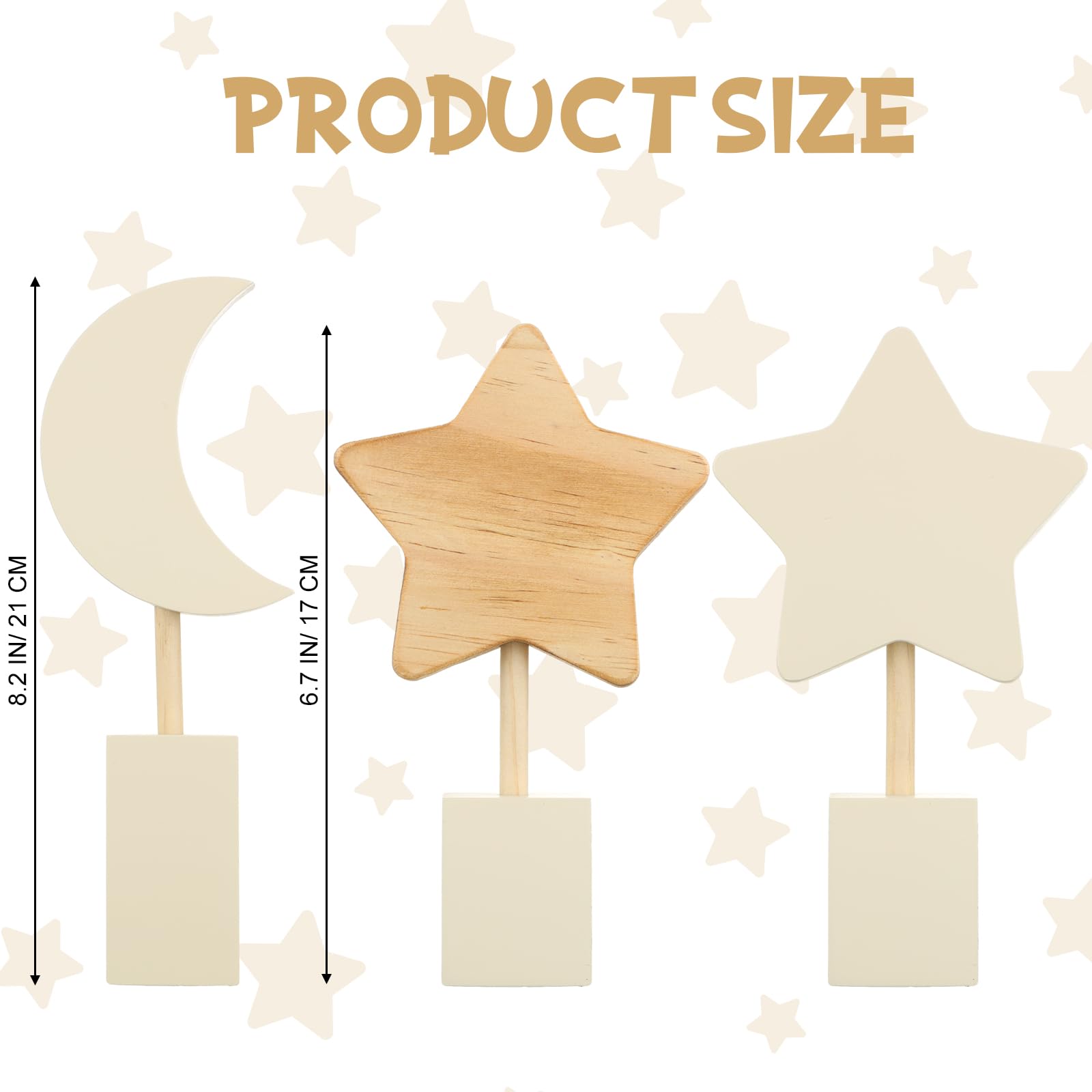 Barydat star nursery decor set creates playful bedtime accents