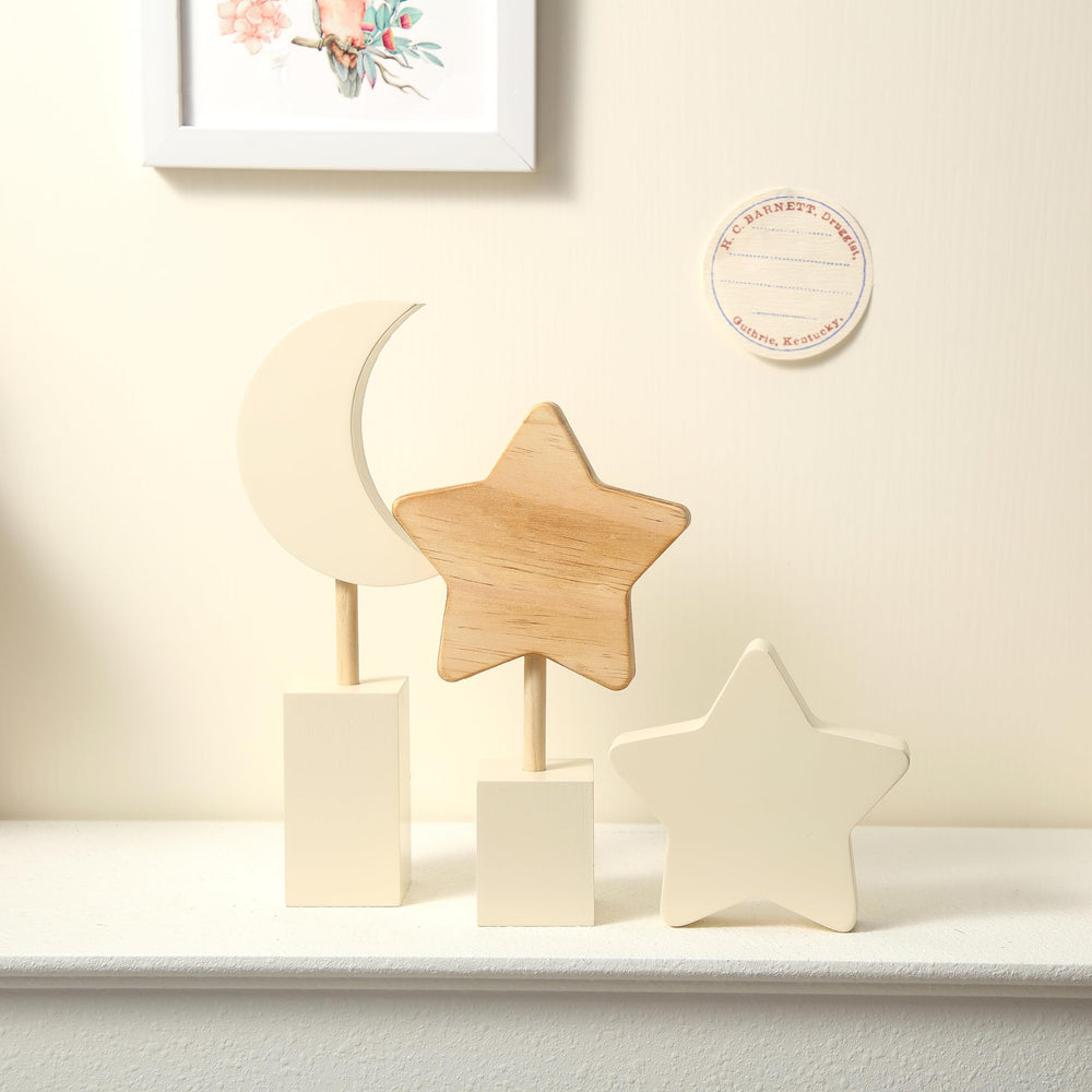 Barydat wooden nursery wall decor mounted for a warm space