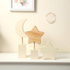 Barydat wooden nursery wall decor mounted for a warm space