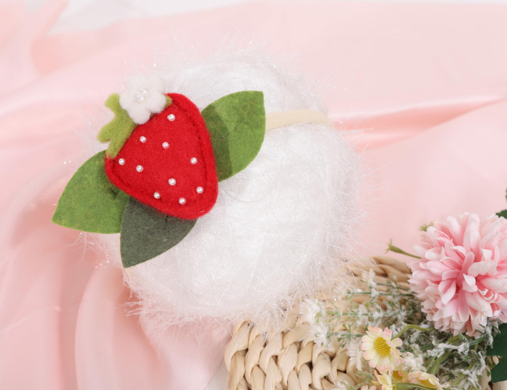 BASCT Strawberry Headband size-3-5x2-7-inches ensures comfortable all-day wear.