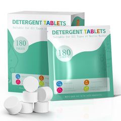 Basece baby-bottle-washer-tablets packaging showing easy, safe bottle cleaning solution