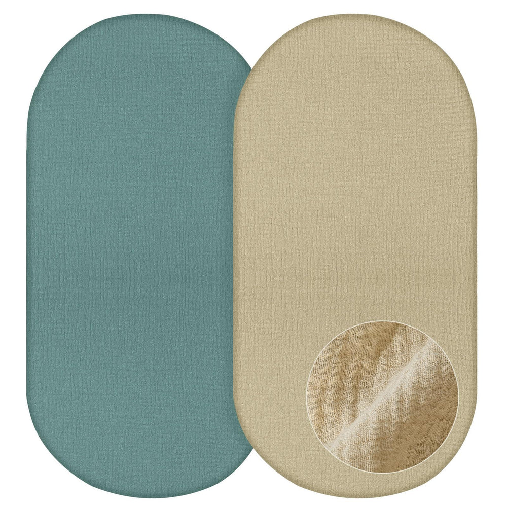 Basumee baby bassinet travel-friendly sheet for quick changes away from home