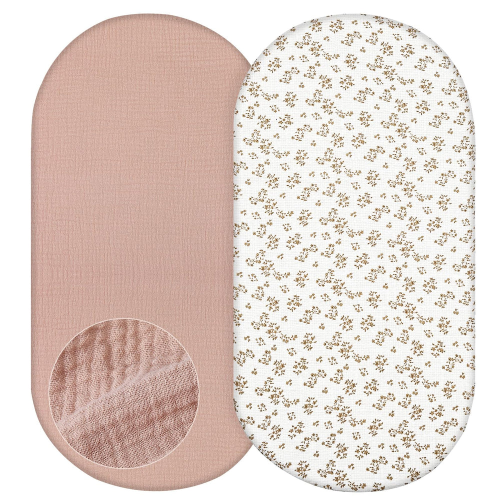 Basumee muslin sheet soft touch ideal for delicate newborn skin.