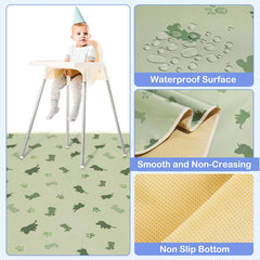 Basumee foldable mat for travel and outdoor meals.