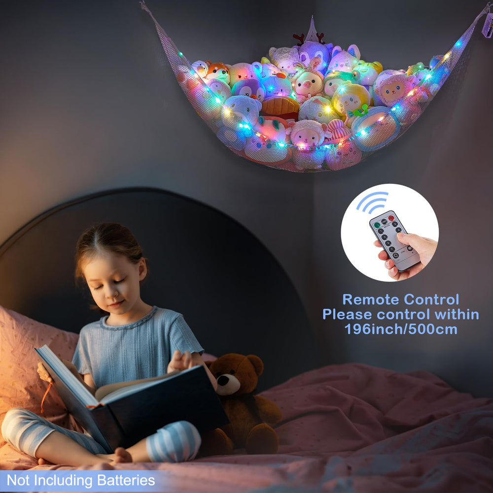 Basumee large hammock measures 51 by 51 by 61 inches for plush storage