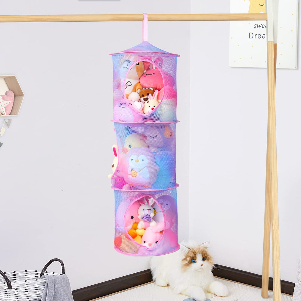 Basumee kids-room-decor-blue-purple bright storage that doubles as colorful room decoration.