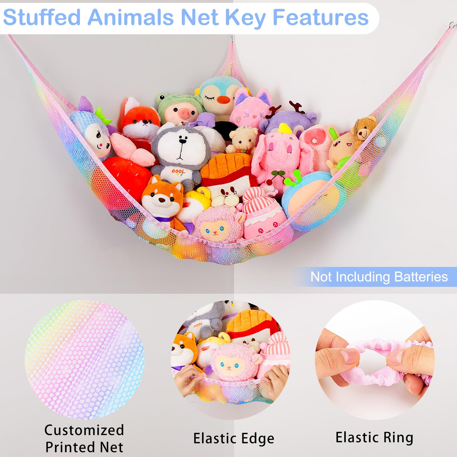 Basumee LED-light kit adds decorative illumination around the hammock.