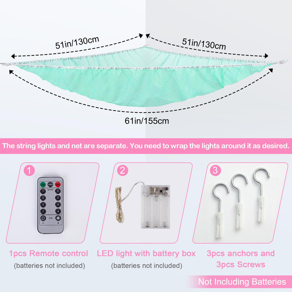 Basumee remote control for hammock lighting with easy mode changes