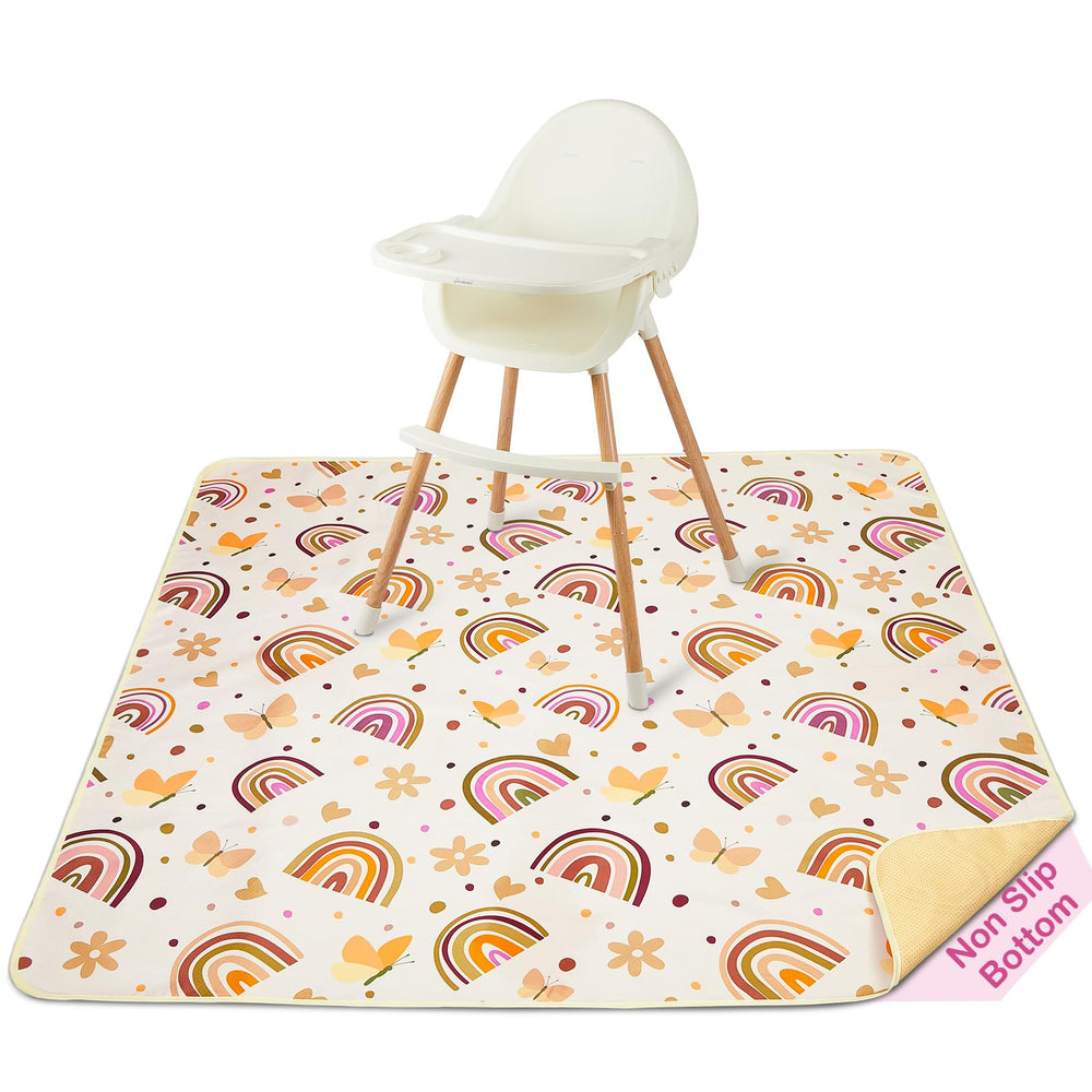 Basumee Splat Mat high chair 51x51 inches protecting floors during meals