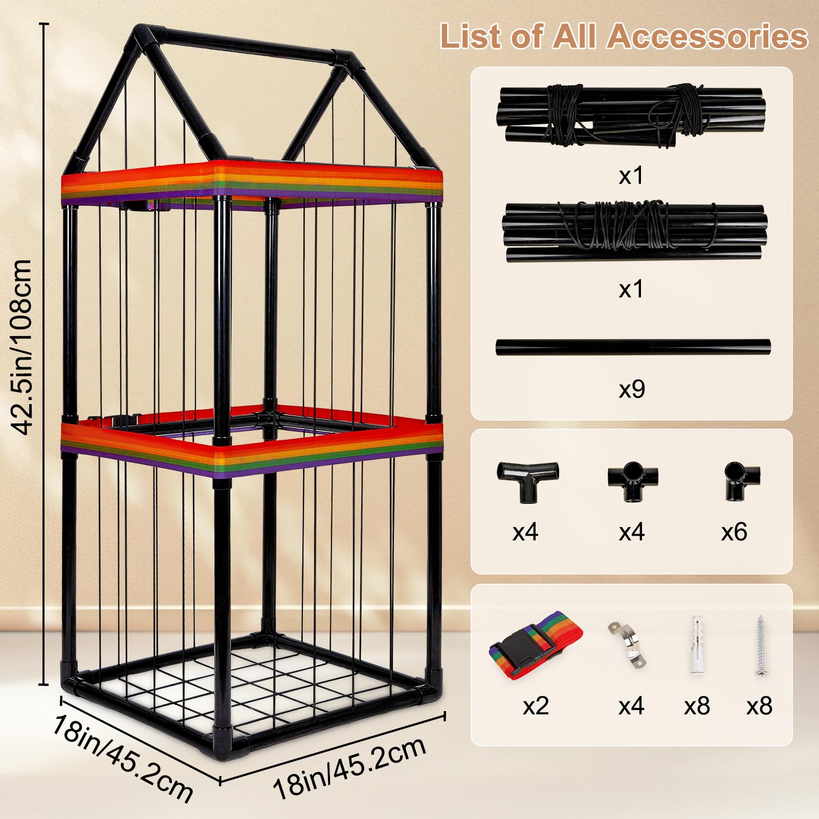 Basumee zoo square bottom keeps tote stable during daily toy organization.