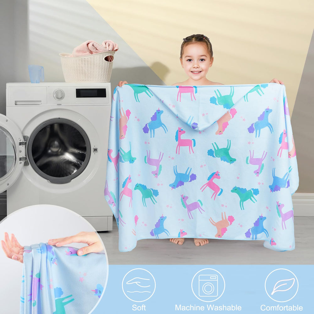 Basumee toddler towel features button closure to stay in place.