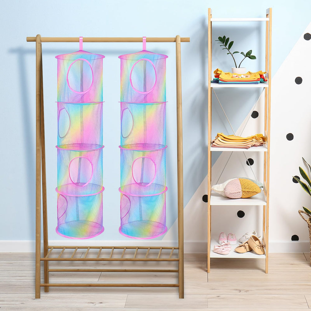 Basumee top-loop design enables quick hanging in closets or on hooks.