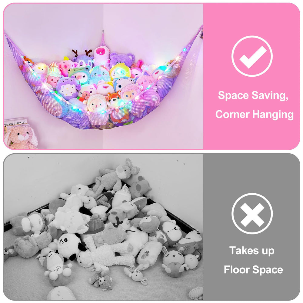 Basumee wall-mount anchors and screws ensure sturdy, quick installation for durable toy storage