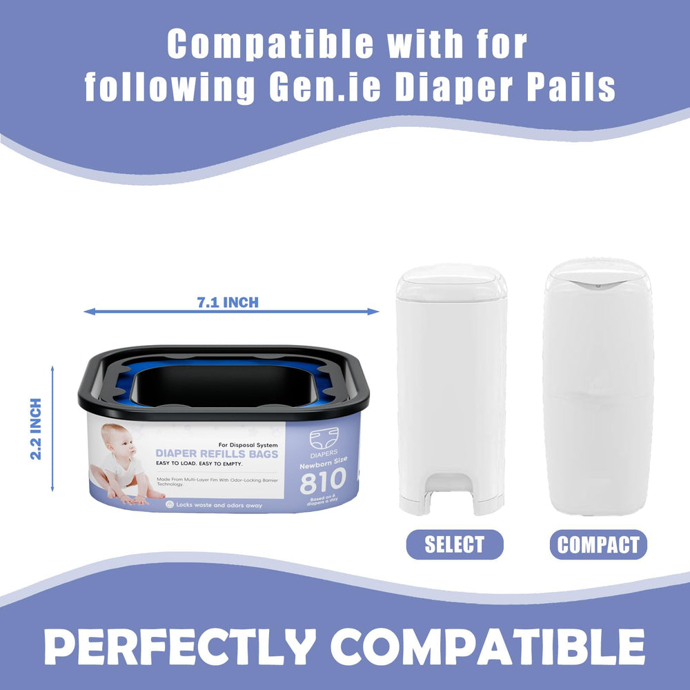 BATADAPTER diaper pail refill open bag demonstrates easy cut and tie use