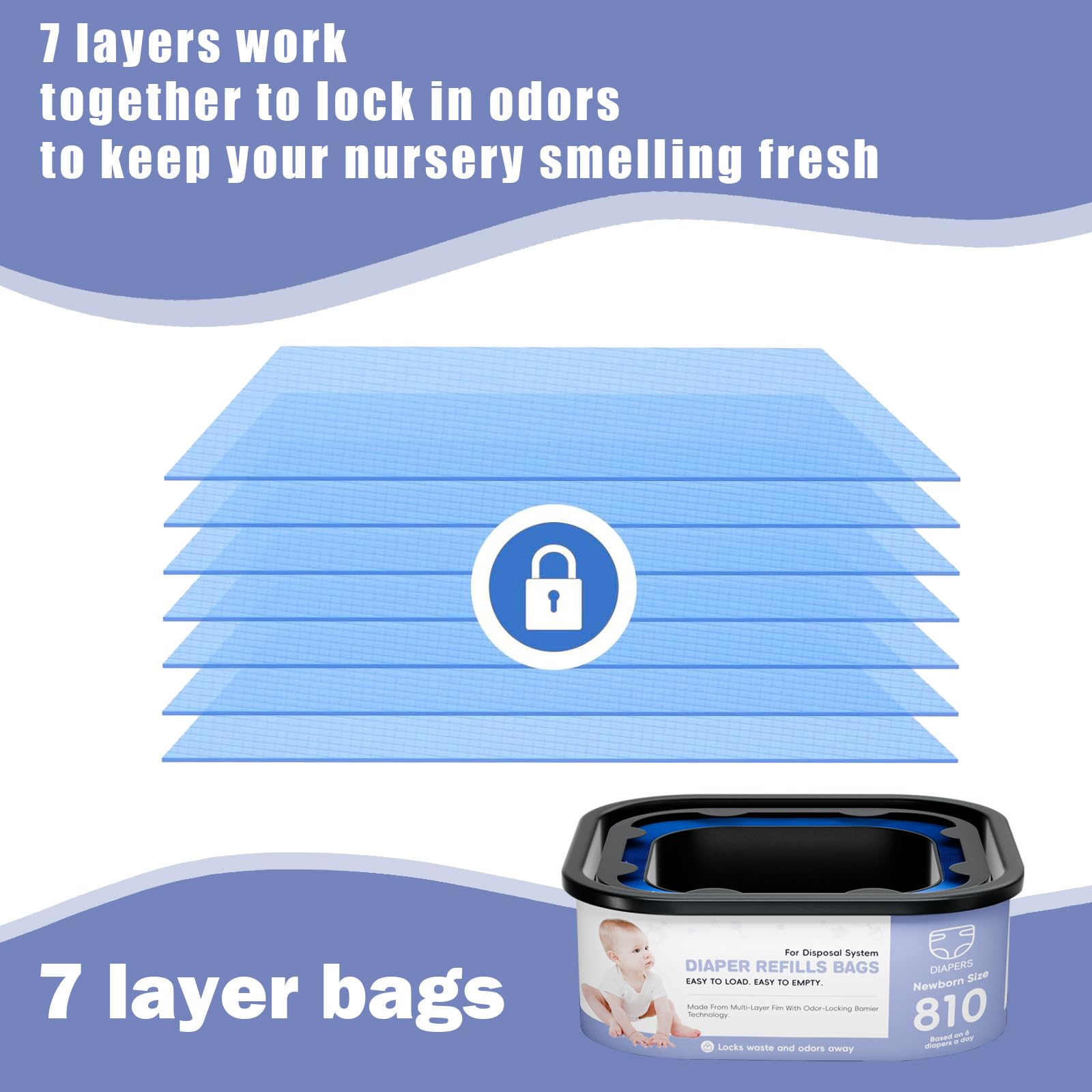 BATADAPTER three-pack diaper refills ensure long-lasting supply