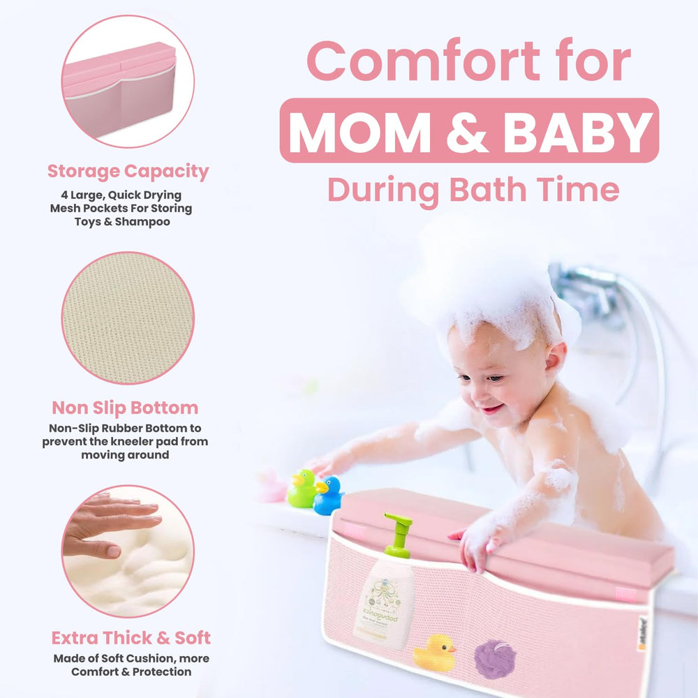 Batalee elbow rest pad close-up textured grip for comfortable, stable baths