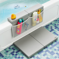 BATALEE Premium Bath Kneeler Set close-up showing soft foam for comfortable, pain-free bath time.