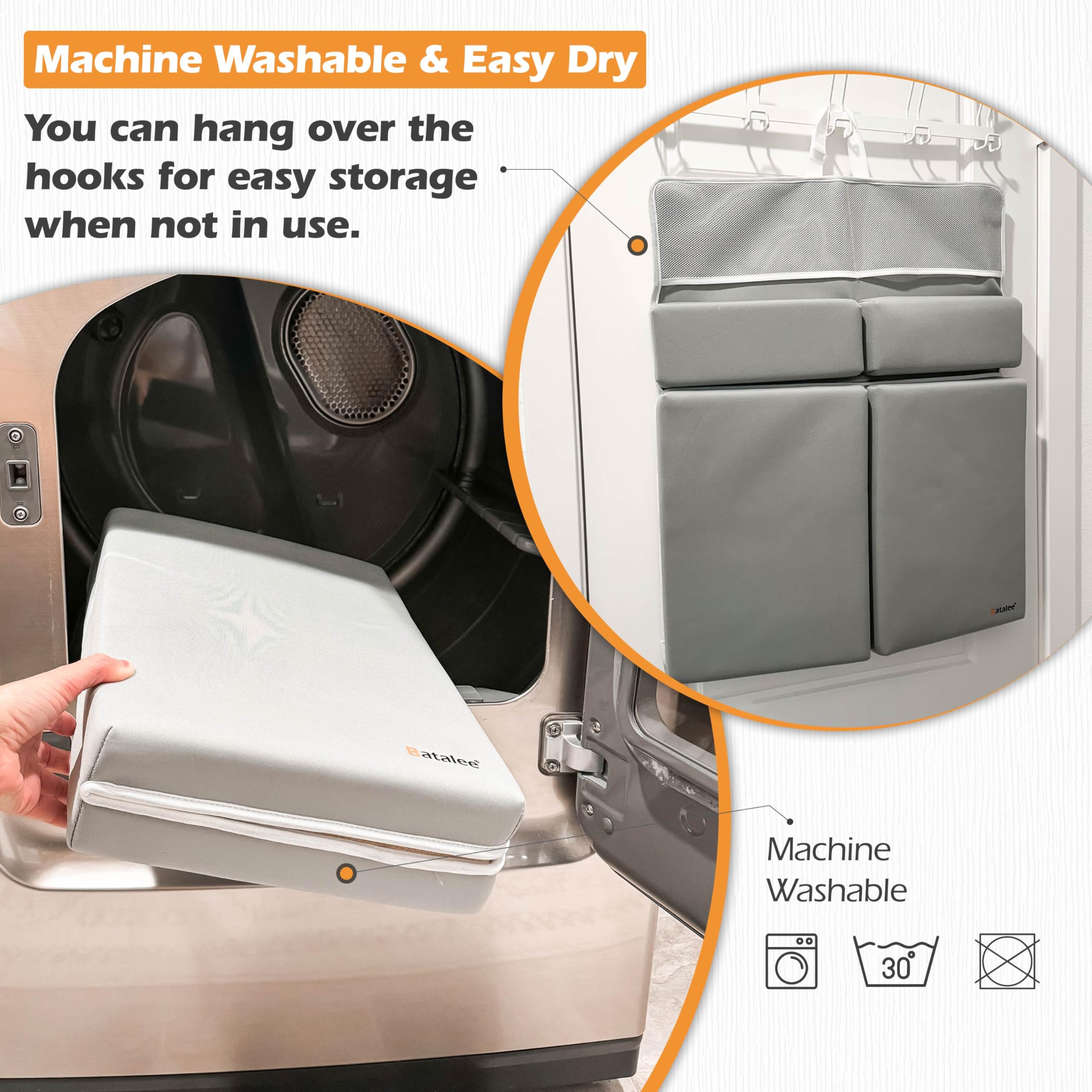 BATALEE waterproof kneeler is machine washable and quick-drying.