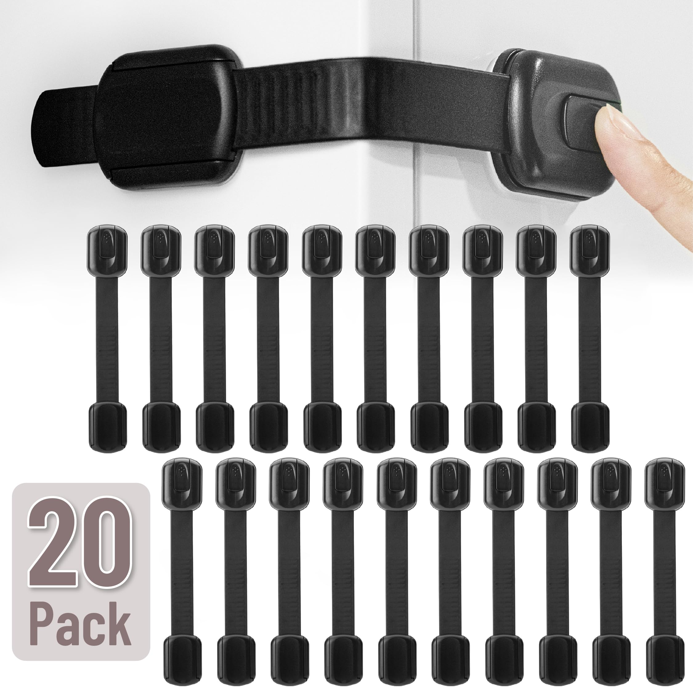 Bates Choice adjustable strap showing 3 to 7.7 inch range for customized fit.