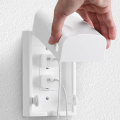 Bates Choice baby safety outlet cover box front view ready to install