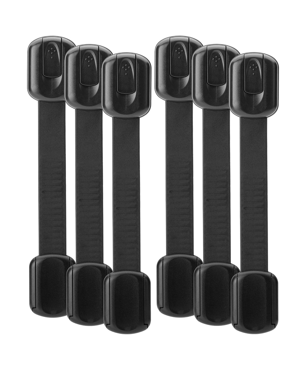Bates Choice child-safety-strap-locks-6-pack ready for cabinet protection and toddler-proofing.