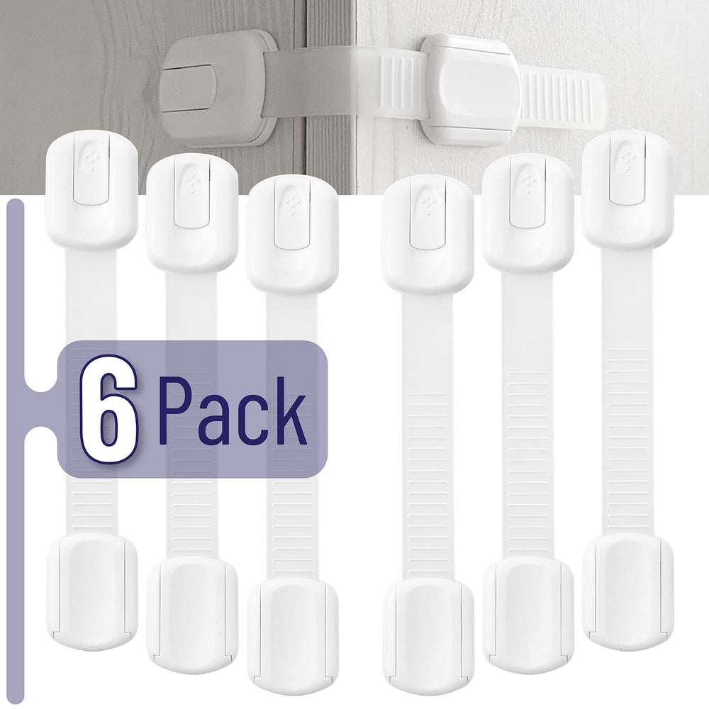 Bates Choice cabinet-mounted strap locks secure cabinets to prevent access by toddlers