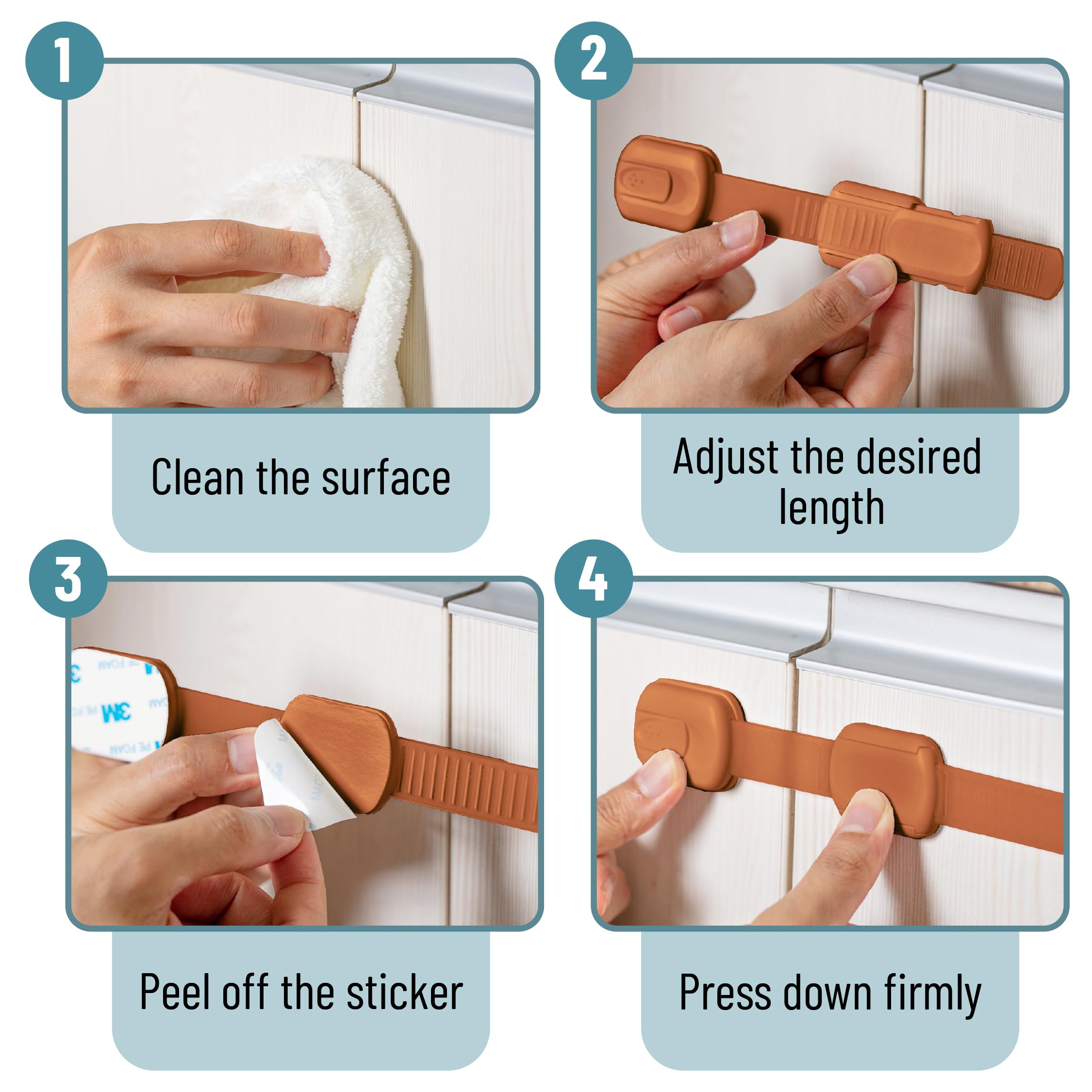 Bates Choice renter-friendly installation without drilling.