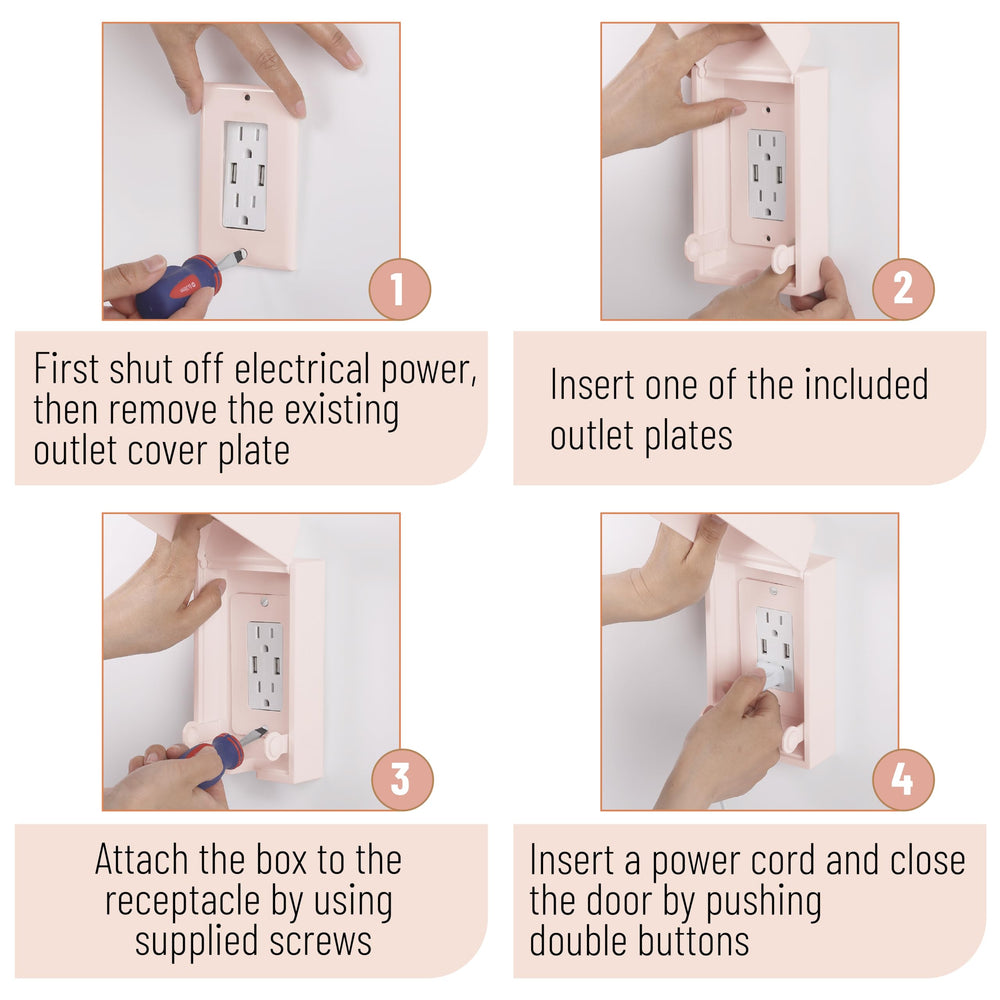 Bates Choice nursery scene showing outlet safety cover in use