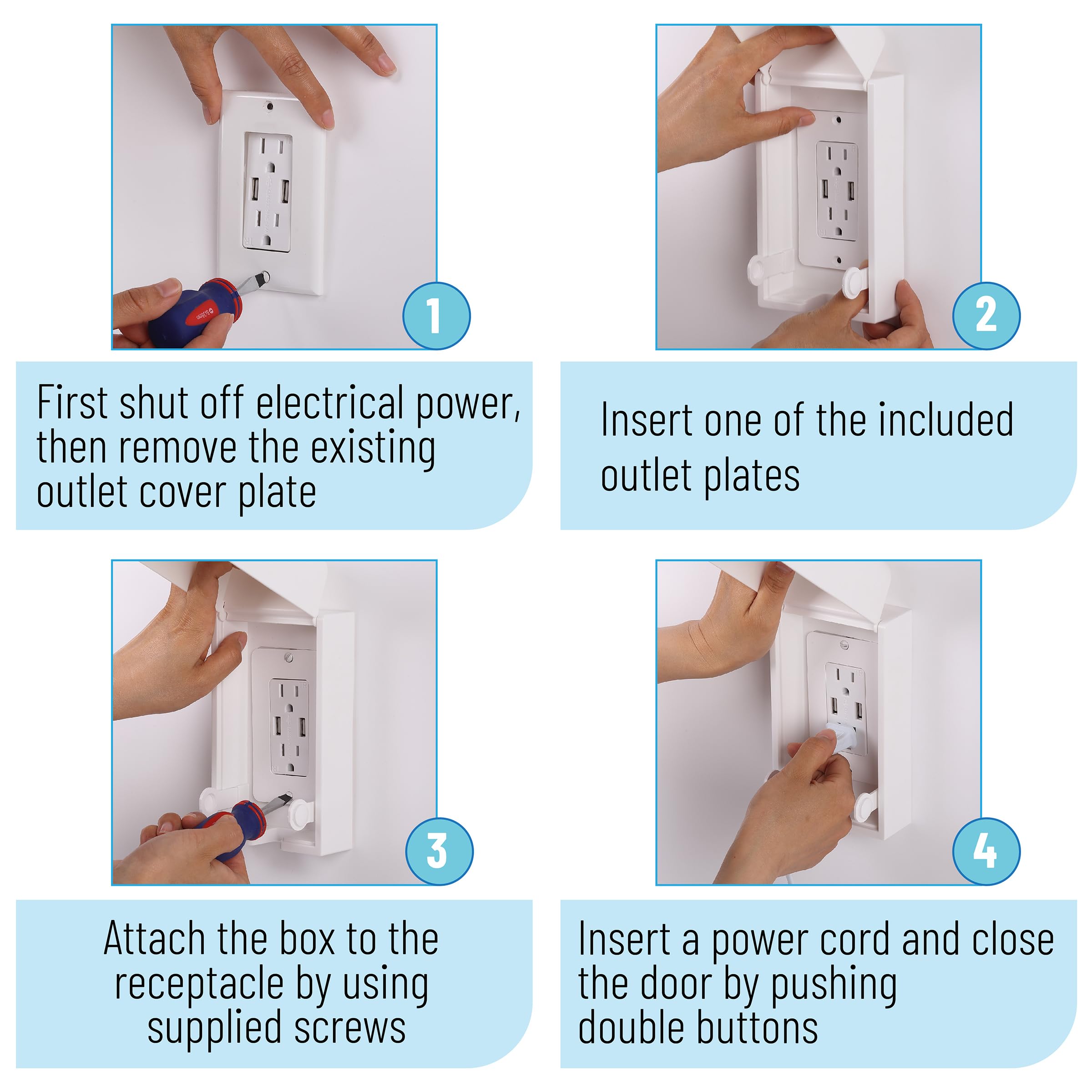 Bates Choice nursery setup demonstrating outlet protection