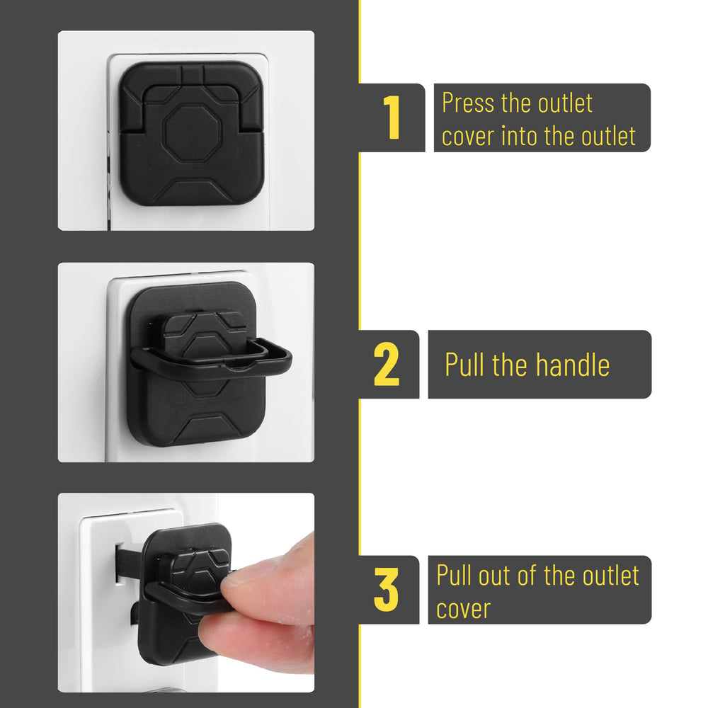 Bates Choice outlet covers hidden-u-ring demonstrates tamper-resistant mechanism.